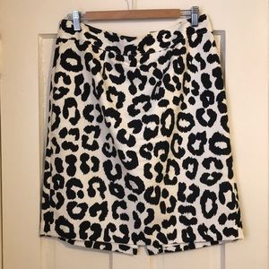 LOFT Pencil Skirt Bold Animal Print Size 12